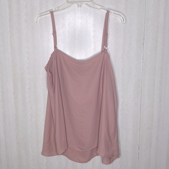 ❤️ 🆕 TORRID dusty pink georgette pleated cami Blouse Size 2X - Picture 10 of 10